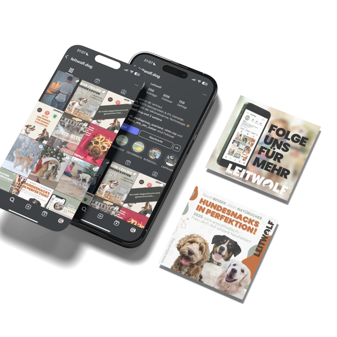 Social-Media-Post von Leitwolf – Artgerechte Hundeernährung und nachhaltige Fütterungskonzepte